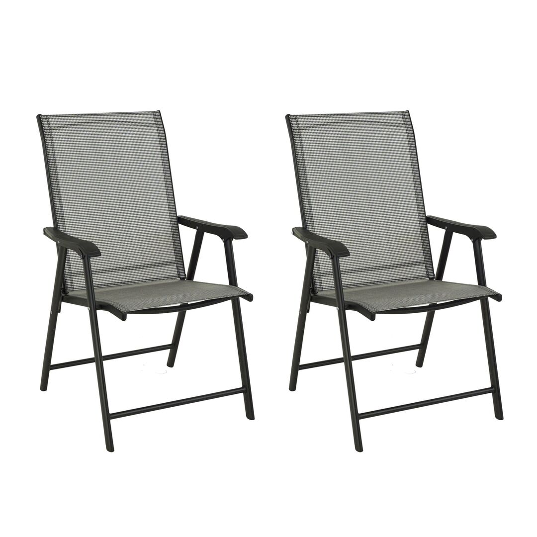 Garden chair foldable 2 pcs