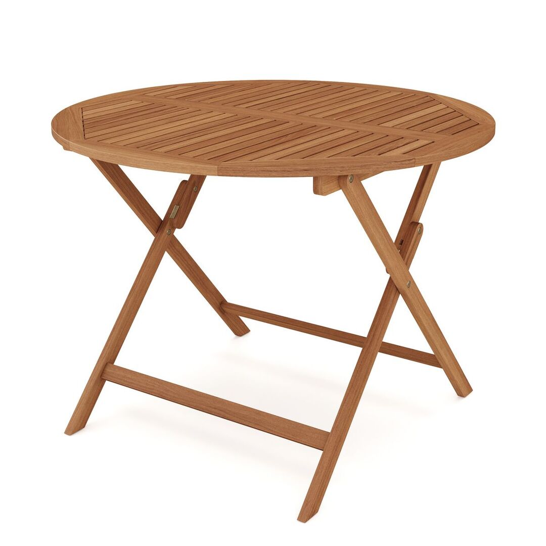 Garden table wood OLBIA 100 cm
